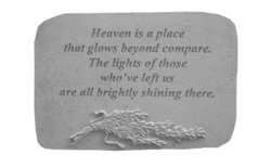 Heaven is a place with Rosemary Memorial Stone