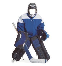 Hockey Boy Stand In Cardboard Cutout