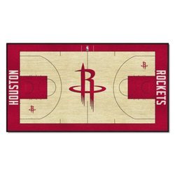 Houston Rockets Basketball Court Runner Rug