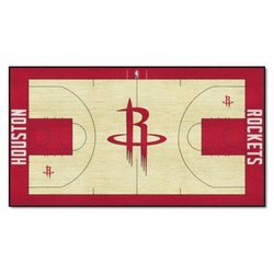 Houston Rockets Basketball Large Court Runner Rug