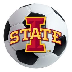 Iowa State University Soccer Ball Rug