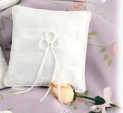 Italian Silk Stripe Collection Ring Pillow
