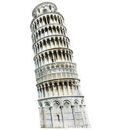 Italy Leaning Tower of Pisa Cardboard Cutout