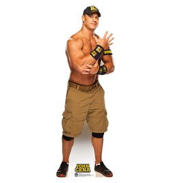 John Cena Navy and Gold WWE Cardboard Cutout