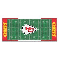 Kansas City Chiefs Football Field Runner Rug