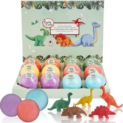 Kids Hidden Dinosaur Toy Bath Bomb Set - 12 Pieces