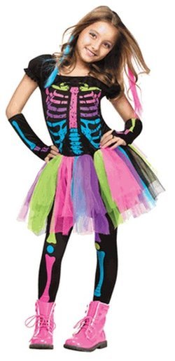 Kids Punk Skeleton Costume