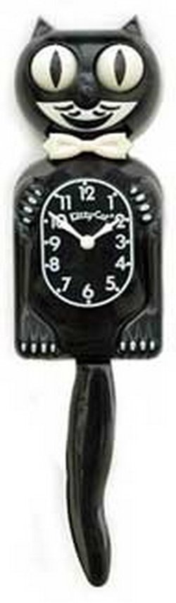 Kit Cat Clock - 3/4 Black