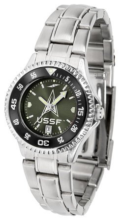 Ladies' United States Space Force - Competitor Steel AnoChrome - Color Bezel Watch
