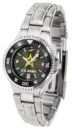 Ladies' US Army Competitor Steel AnoChrome Color Bezel Watch