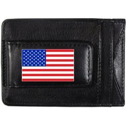 Leather US Flag Wallet