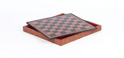 Leatherette Cabinet Chess Board - 1-1/8" Squares