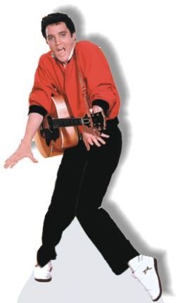 Life Size Elvis Presley Standee - Red Jacket