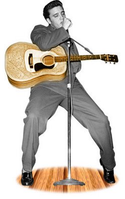 Life Size Elvis Presley Standee with Guitar