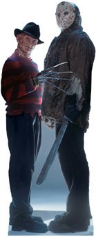 Life Size Freddy vs Jason Standee