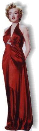 Life Size Marilyn Monroe Standee - Red Dress