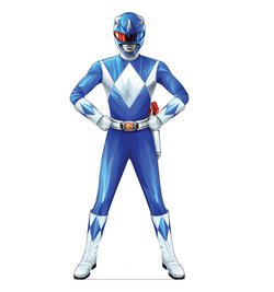 Lifesize Blue Power Ranger Cardboard Cutout