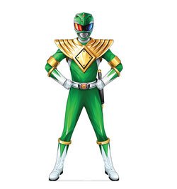 Lifesize Green Power Ranger Cardboard Cutout