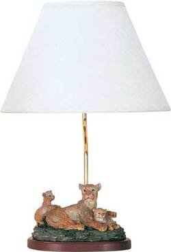 Lion Family Accent Lamp