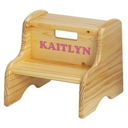 Little Colorado Personalized Wood Child Step Stool