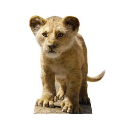 Live Action Lion King Young Simba Cardboard Cutout