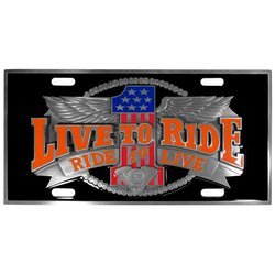 Live to Ride License Plate