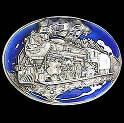 Locomotive Enameled Belt Buckle