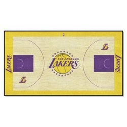 Los Angeles Lakers Basketball Large Court Runner Rug