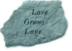 Love grows Garden Stone