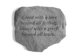 Loved with a love Engraved Stone