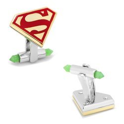 Luxe Superman Cufflinks with 18k Gold