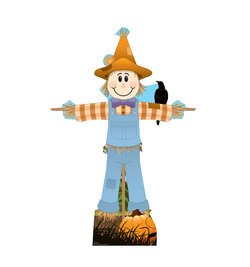 Male Scarecrow Cardboard Cutout