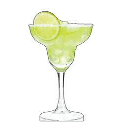 Margarita Glass Cardboard Cutout