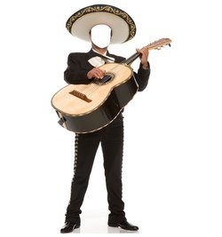 Mariachi Guitarron Standin Cardboard Cutout