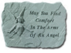 May you find comfort in the arms Engraved Stone