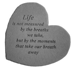 Measuring Life Great Thoughts Heart Stone