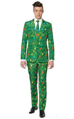 Men's Christmas Tree Green Suit