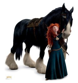 Merida and Angus Brave Cardboard Cutout