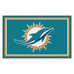 Miami Dolphins Floor Rug - 4x6