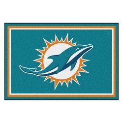 Miami Dolphins Floor Rug - 5x8