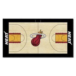 Miami Heat Basketball Court Runner Rug