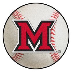 Miami of Ohio Baseball Rug