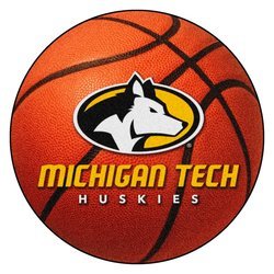 Michigan Tech University Basketball Rug