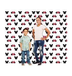 Mickey and Minnie Ears Step and Repeat Double Wide Cardboard Cutout