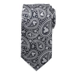 Mickey Mouse Gray Paisley Mens Tie