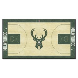 Milwaukee Bucks Large Basketball Court Runner Rug