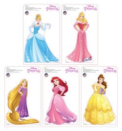 Mini Disney Princesses Standees 5 pack