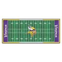 Minnesota Vikings Football Field Runner Rug