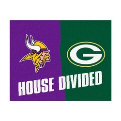 Minnesota Vikings / Green Bay Packers House Divided All-Star Mat