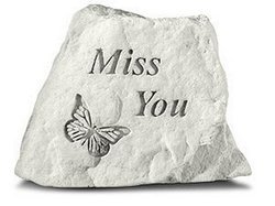 Miss You with butterfly Memorial Stone